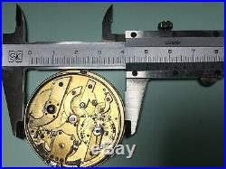 Repeater pocket watch movement for parts or repair