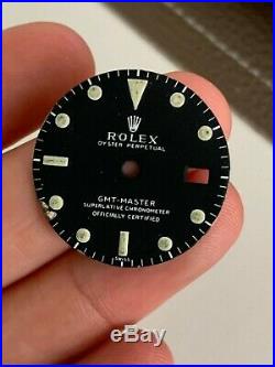 Rolex 1675 GMT Master Dial for Vintage Watch Refinished For Parts and Repair