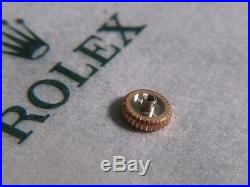 Rolex 24-26B305-8 gold crown, NOS, package damaged, for watch replacement/repair