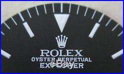 Rolex #5500 Precision EXPLORER Matte Black Repaired Dial + Hand-Set