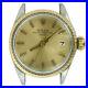 Rolex 6517 Date Gold Dial Fluted Bezel 2-tone Ladies Watch Head For Parts/repair