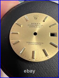 Rolex Champagne Dial for Datejust Watch 16013 16233 For Parts Repair