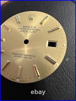 Rolex Champagne Dial for Datejust Watch 16013 16233 For Parts Repair