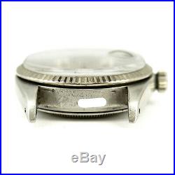 Rolex Datejust 16014 Silver Dial Mens Watch Head+movement For Parts Or Repairs
