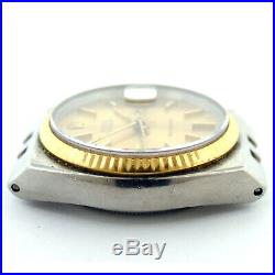 Rolex Datejust Oysterquartz 17013 Gold Dial 1983 S. S. Watch Head For Part/repair
