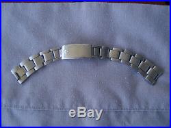 Rolex Genuine Oyster Folded Stainless Bracelet 7835 17mm For Parts or Repair