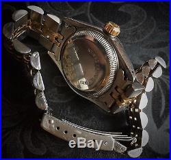Rolex Ladies Oyster Perpetual Jubilee Two Tone Watch Black 62523D18 Repair Parts