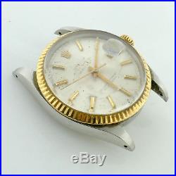 Rolex Mens Automatic 16013 Creme Dial For Parts/repairs As Is Cond Water Damage