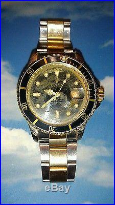 Rolex Oyster Perpetual Submariner Date Wrist Watch doesn't run, parts or repair