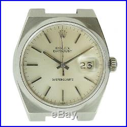 Rolex Oysterquartz Datejust Silver Dial Stainless Steel Watch Head Parts/repairs