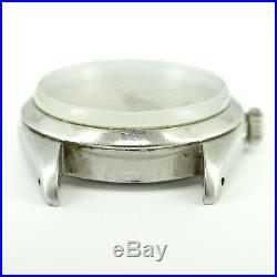 Rolex Precision Silver Dial Stainless Steel Mens Watch Head For Parts/repairs