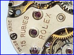 Rolex Rebberg 10 1/2 vintage 1930s movement for repair/ parts. #R 1