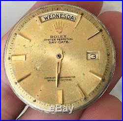 Rolex Vintage Day-date 1555 Caliber Movement For repair or Parts Lot to fix