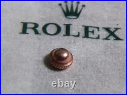 Rolex crown 4.4mm ROSE Patent Brevet, pre-owned for watch repair