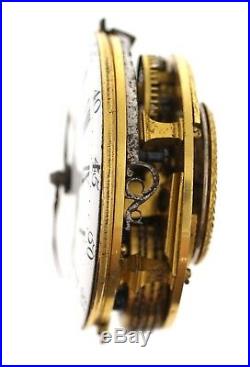 S Lange London Early Fusee Verge Pocket Watch Movement Spares Or Repairs Vv80