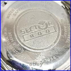 SECTOR 900 Chronograph Watch 45mm 1.77in For Parts Repair Crown Broken JUNK SECTOR 900 Chronograph Watch 45mm 1.77in For Parts Repair Crown Broken JUNK