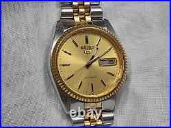 SEIKO 5 Oyster style watch 7009 3110 For Repair parts