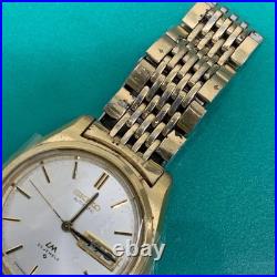 SEIKO 5606 7070 36mm Automatic Watch White Dial for Parts or Repair Working Junk