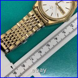 SEIKO 5606 7070 36mm Automatic Watch White Dial for Parts or Repair Working Junk