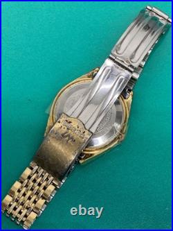 SEIKO 5606 7070 36mm Automatic Watch White Dial for Parts or Repair Working Junk