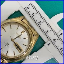 SEIKO 5606 7070 36mm Automatic Watch White Dial for Parts or Repair Working Junk