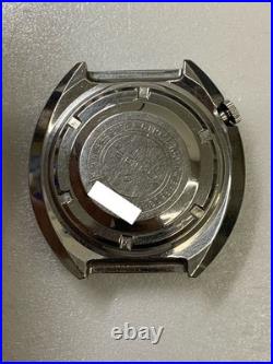 SEIKO 6119-7160 Automatic Vintage Watch Black Dial For Parts Repair Crown Broken