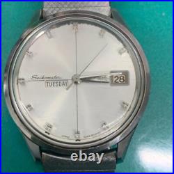 SEIKO 6206-8010 Automatic Watch Vintage White Dial For Parts/Repair From Japan