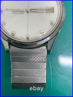 SEIKO 6206-8010 Automatic Watch Vintage White Dial For Parts/Repair From Japan