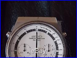 SEIKO 7a28-7010 Quartz chronograph Speedmaster NON WORKING PARTS OR REPAIR 1