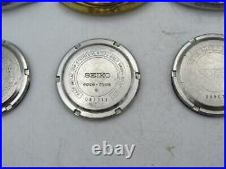 SEIKO BELLMATIC 4006 JOB LOT with CASES, BACKS & CRYSTALS WATCH REPAIR PARTS w11