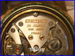 SEIKO KING SEIKO DIASHOCK 44-2000 Hand-winding MEN'S Watch For Repair or Parts
