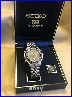 SEIKO Quartz 7T32-6B50 Watch NO Work Part Or Repair Box 80s