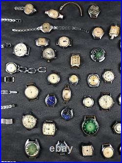 SET OF 46 USSR Vintage Wrist Mechanical Watch Zaria, Slava, Luch Repair/Parts? 16
