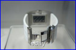 SWAROVSKI White Silver D Light Collectable Watch AS IS For Parts Or Repair