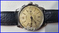 Scarce Vintage Guinand Chronograph Mens Watch for Parts or Repair