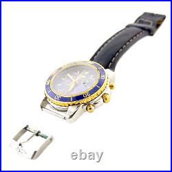 Sector Sge300 Chrono Purple Dial 2-tone G. P. + S. S. Watch Head For Parts/repairs