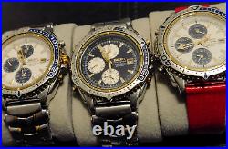 Seiko 200 mm Chronograph. RARE 7T32-7E49 7T32-7E40 LOT FOR REPAIR/PARTS