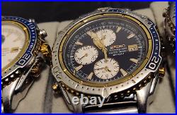 Seiko 200 mm Chronograph. RARE 7T32-7E49 7T32-7E40 LOT FOR REPAIR/PARTS