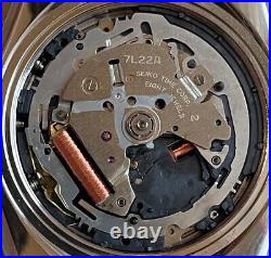 Seiko ARCTURA Kinetic Chronograph 7L22-OABO NOT WORKING WATCH For Parts/Repair
