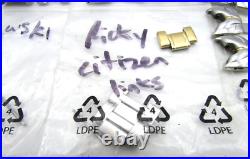 Seiko & Citizen Stainless Steel Bracelet Links Parts For Repair Lot W64