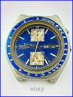 Seiko Cronograph Day Date Automatic Vintage Japan Men Wrist Watch Parts / Repair