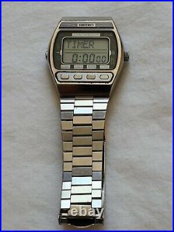 Seiko D229 5030 1981 Quartz Multi Alarm Chronograph Watch Repair or Parts