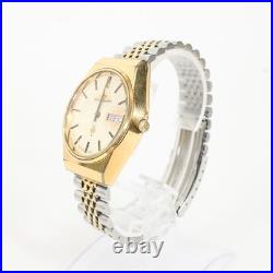 Seiko Grand Quartz 4843-8100 Diamond Dust Vintage Day Date Watch Parts Repair