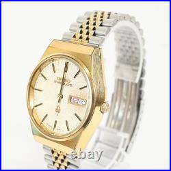 Seiko Grand Quartz 4843-8100 Diamond Dust Vintage Day Date Watch Parts Repair