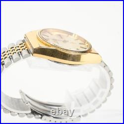 Seiko Grand Quartz 4843-8100 Diamond Dust Vintage Day Date Watch Parts Repair