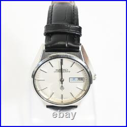 Seiko Grand Quartz 4843-8110 Vintage Day Date Watch For Parts Repair Japan
