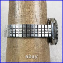 Seiko Men 7546-6029 Dress Silver Expansion Quartz For Watch Parts Or Repair Only