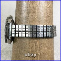 Seiko Men 7546-6029 Dress Silver Expansion Quartz For Watch Parts Or Repair Only