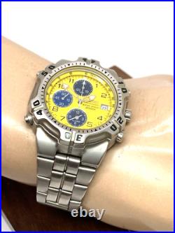 Seiko Men's Watch 7T32-6K19 Quartz Chronograph Yellow Vintage FOR REPAIR PARTS Seiko Men's Watch 7T32-6K19 Quartz Chronograph Yellow Vintage FOR REPAIR PARTS