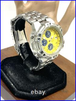 Seiko Men's Watch 7T32-6K19 Quartz Chronograph Yellow Vintage FOR REPAIR PARTS Seiko Men's Watch 7T32-6K19 Quartz Chronograph Yellow Vintage FOR REPAIR PARTS